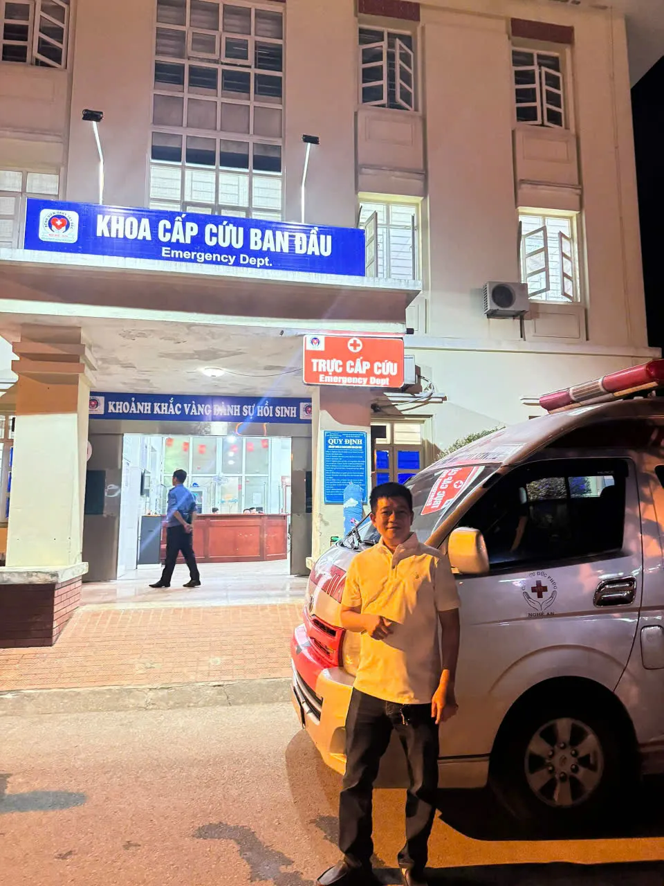 Hỗ trợ chuyển viện ban đêm